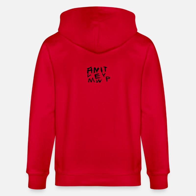 Graffiti Hand Writing Chaos Pattern - Veste à capuche bio CULTIVATOR Stanley/Stella Unisexe - rouge