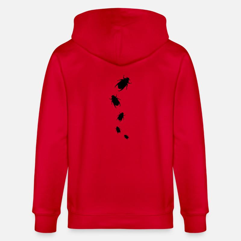 escarbot - Veste à capuche bio CULTIVATOR Stanley/Stella Unisexe - rouge