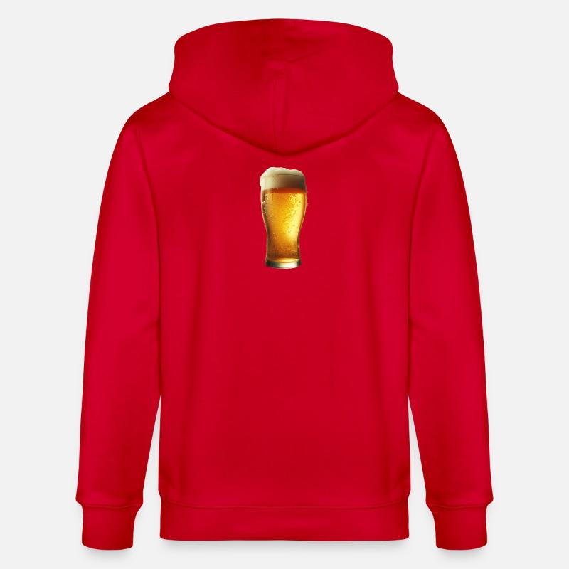 Ein eiskaltes Bier - Stanley/Stella Unisex Bio-Kapuzenjacke CULTIVATOR  - Rot