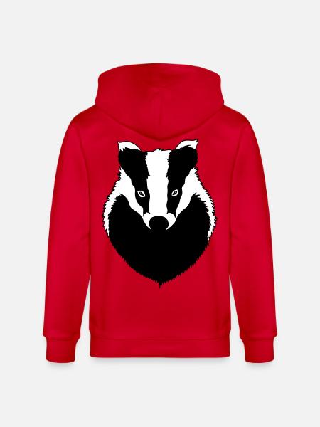 Badger - Stanley/Stella CULTIVATOR Unisex Organic Hooded Jacket - red