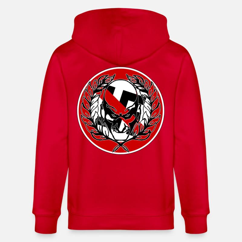 Kriegerischer Samurai Emblem - Stanley/Stella Unisex Bio-Kapuzenjacke CULTIVATOR - Rot