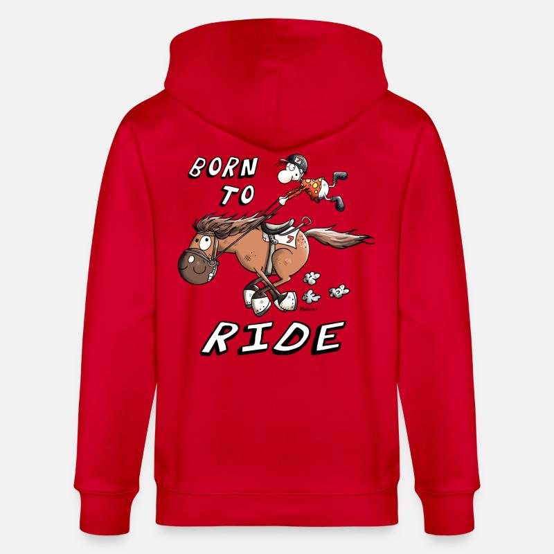 Born to Ride - Stanley/Stella Unisex Bio-Kapuzenjacke CULTIVATOR  - Rot