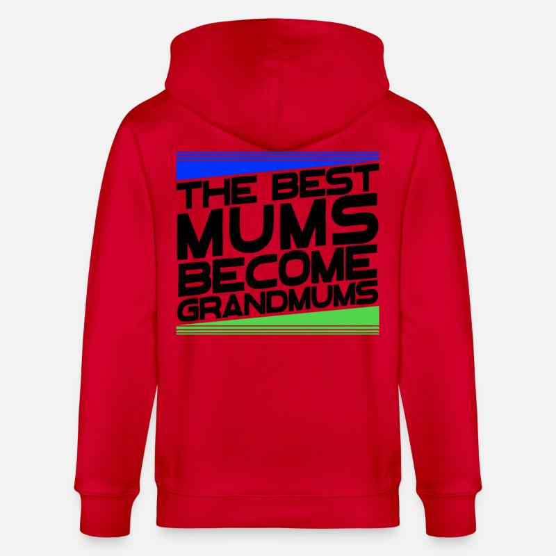 Cool Oma Statement Großmutter Glückwunsch - Stanley/Stella Unisex Bio-Kapuzenjacke CULTIVATOR  - Rot