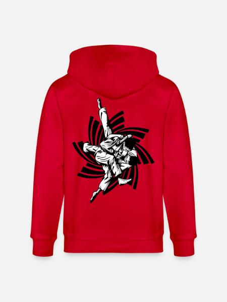 Judo Hold - Stanley/Stella CULTIVATOR  Unisex Organic Hooded Jacket - red
