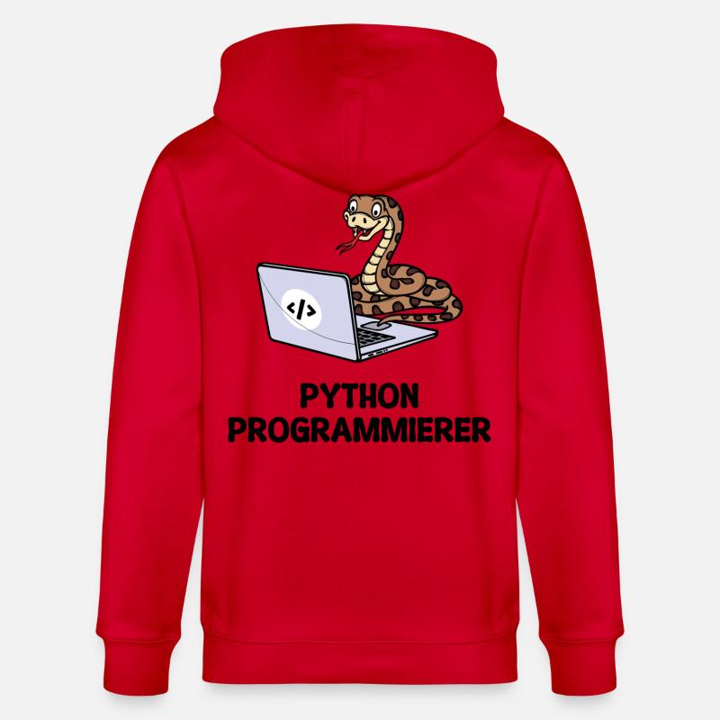 Programmierer Computer Code Developer Statement - Stanley/Stella Unisex Bio-Kapuzenjacke CULTIVATOR  - Rot