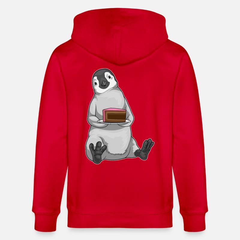 Gâteau pingouin - Veste à capuche bio CULTIVATOR Stanley/Stella Unisexe - rouge