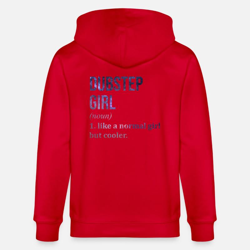 Dubstep Dubstep Dubstep - Stanley/Stella CULTIVATOR  Unisex Organic Hooded Jacket - red