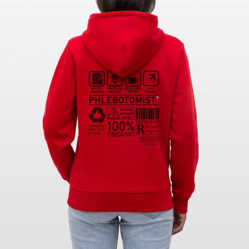 Phlebotomist multi tasking problem solving Stanley/Stella Unisex Bio-Kapuzenjacke CULTIVATOR 