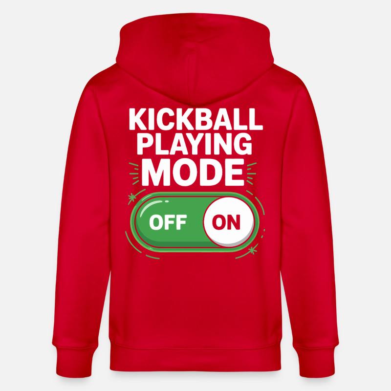 Mode de jeu Kickball activé désactivé - Veste à capuche bio CULTIVATOR Stanley/Stella Unisexe - rouge