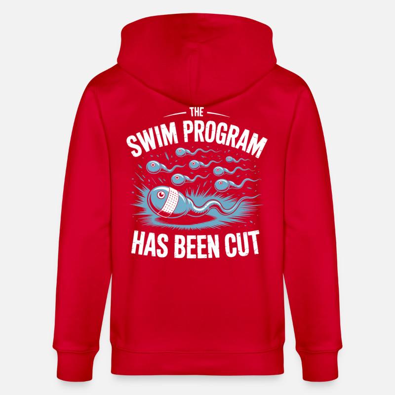 Schwimmprogramm wurde beendet - Stanley/Stella Unisex Bio-Kapuzenjacke CULTIVATOR  - Rot