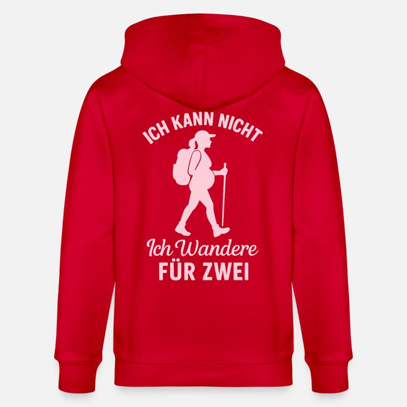 Mère randonneuse enceinte 2026 - Veste à capuche bio CULTIVATOR Stanley/Stella Unisexe - rouge