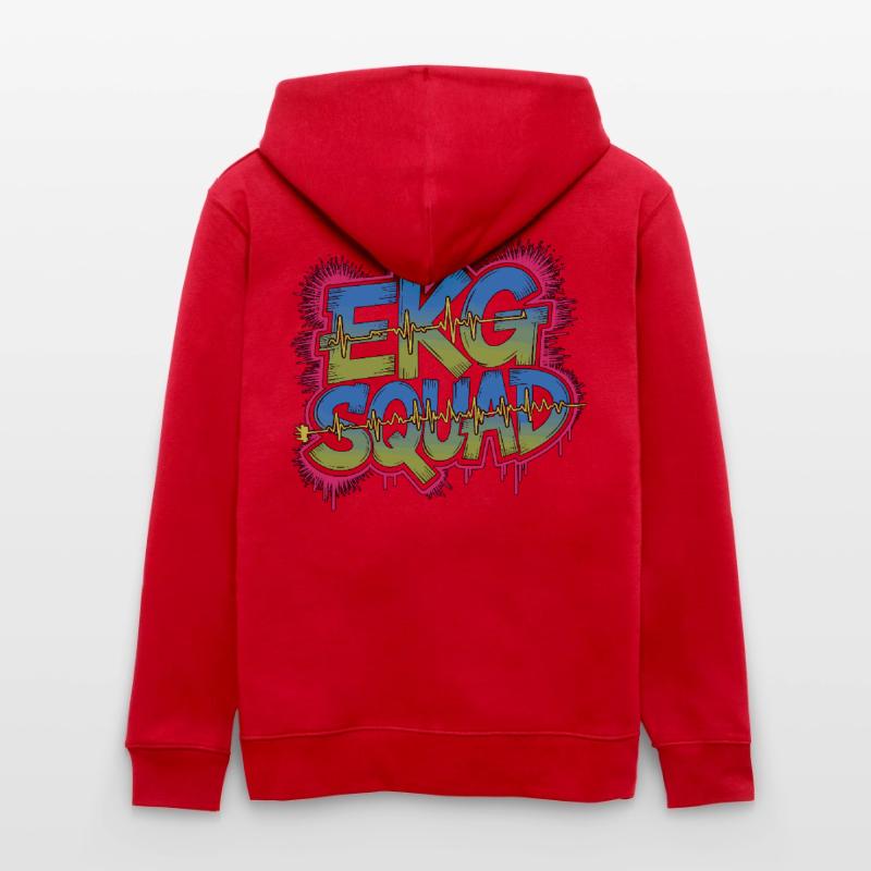 Cardiac Tech ECG Squad Pacemaker Technician Stanley/Stella CULTIVATOR  Unisex Organic Hooded Jacket