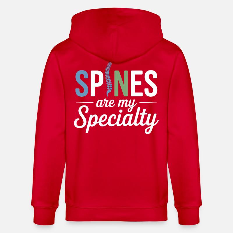 Lizenzierte DC Professional Spinal Adjustment Apparel - Stanley/Stella Unisex Bio-Kapuzenjacke CULTIVATOR  - Rot