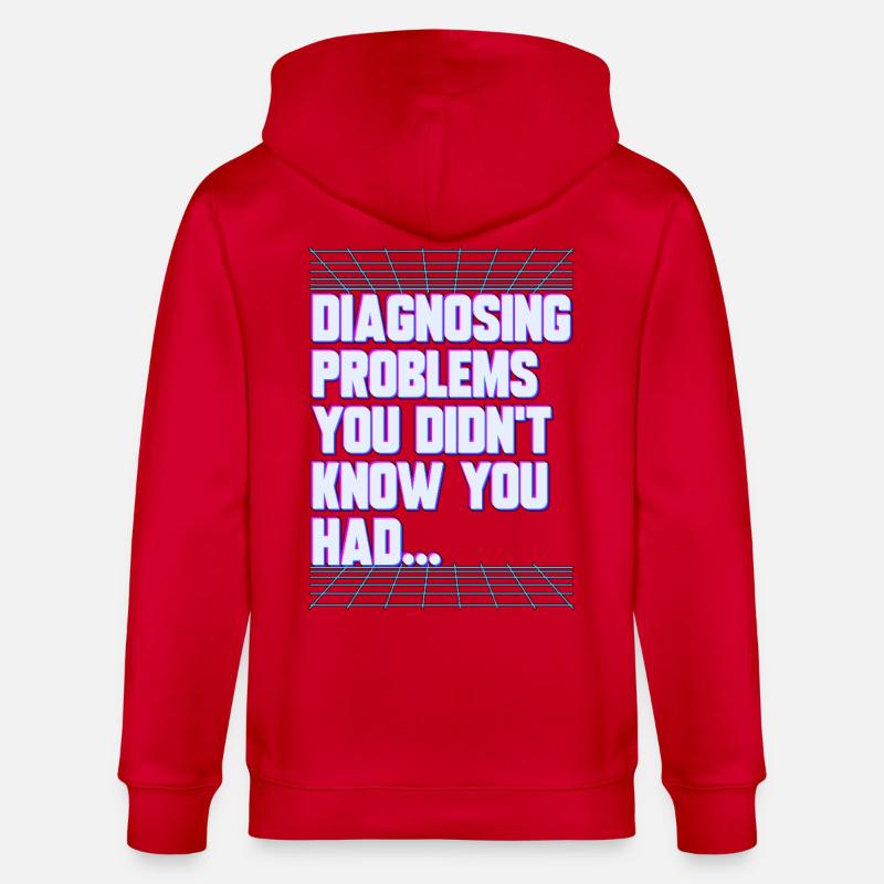Nurse Practitioner Diagnosing Problems Nursing - Stanley/Stella CULTIVATOR  Unisex Organic Hooded Jacket - red
