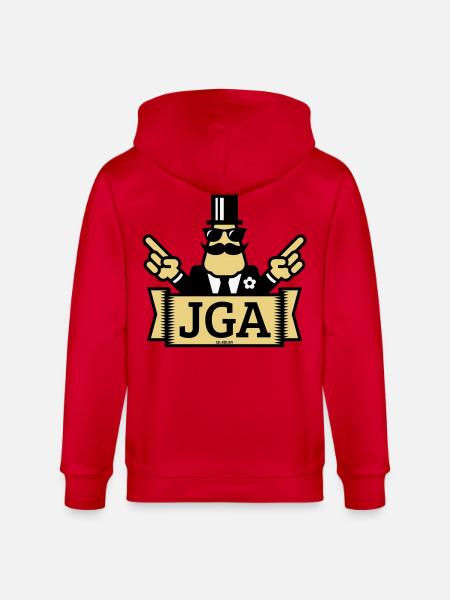 JGA Handzeichen (Junggesellenabschied / 3C) - Stanley/Stella Unisex Bio-Kapuzenjacke CULTIVATOR  - Rot