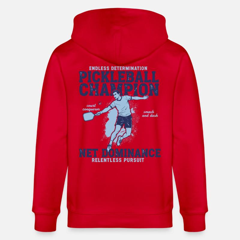 Champion de pickleball : domination nette implacable - Veste à capuche bio CULTIVATOR Stanley/Stella Unisexe - rouge