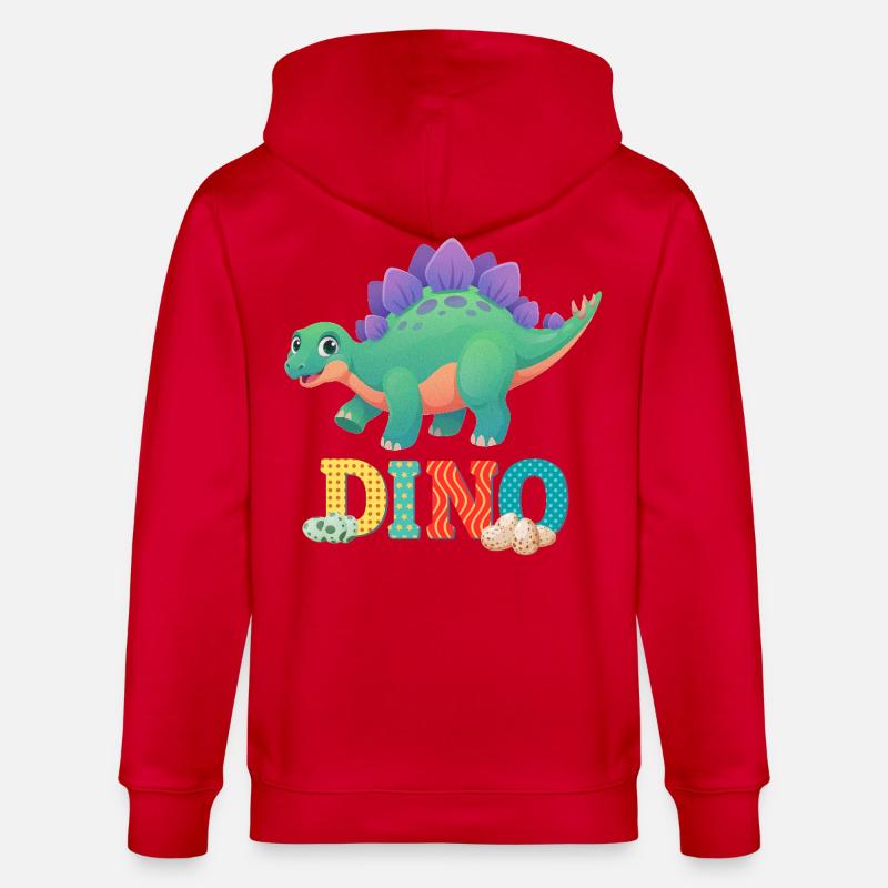 dino - Veste à capuche bio CULTIVATOR Stanley/Stella Unisexe - rouge