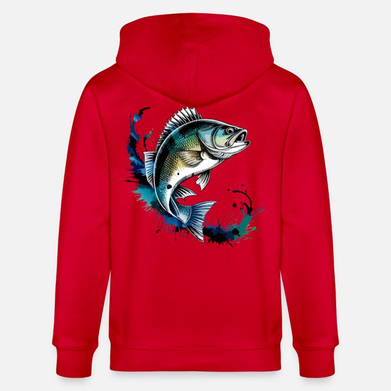 Conception de perchoirs - Veste à capuche bio CULTIVATOR Stanley/Stella Unisexe - rouge