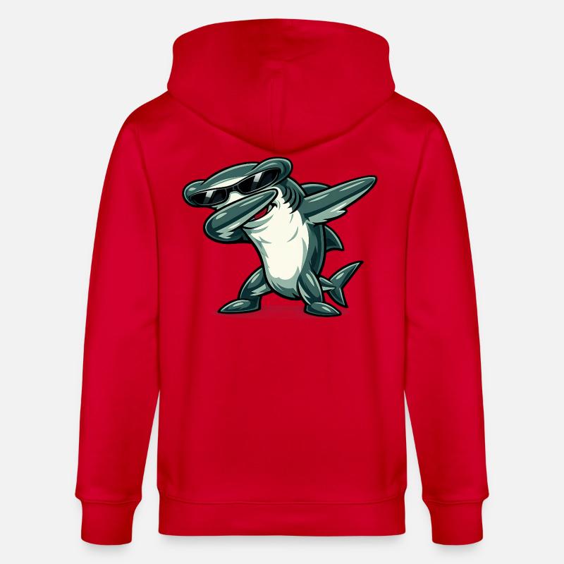 Requin-marteau à dabber - Veste à capuche bio CULTIVATOR Stanley/Stella Unisexe - rouge