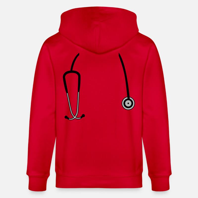 Stethoskop - Stanley/Stella Unisex Bio-Kapuzenjacke CULTIVATOR  - Rot