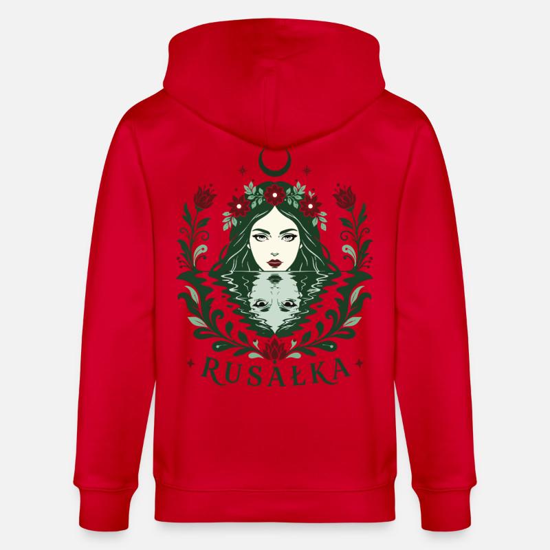 Esprit de l’eau Rusalka - Veste à capuche bio CULTIVATOR Stanley/Stella Unisexe - rouge