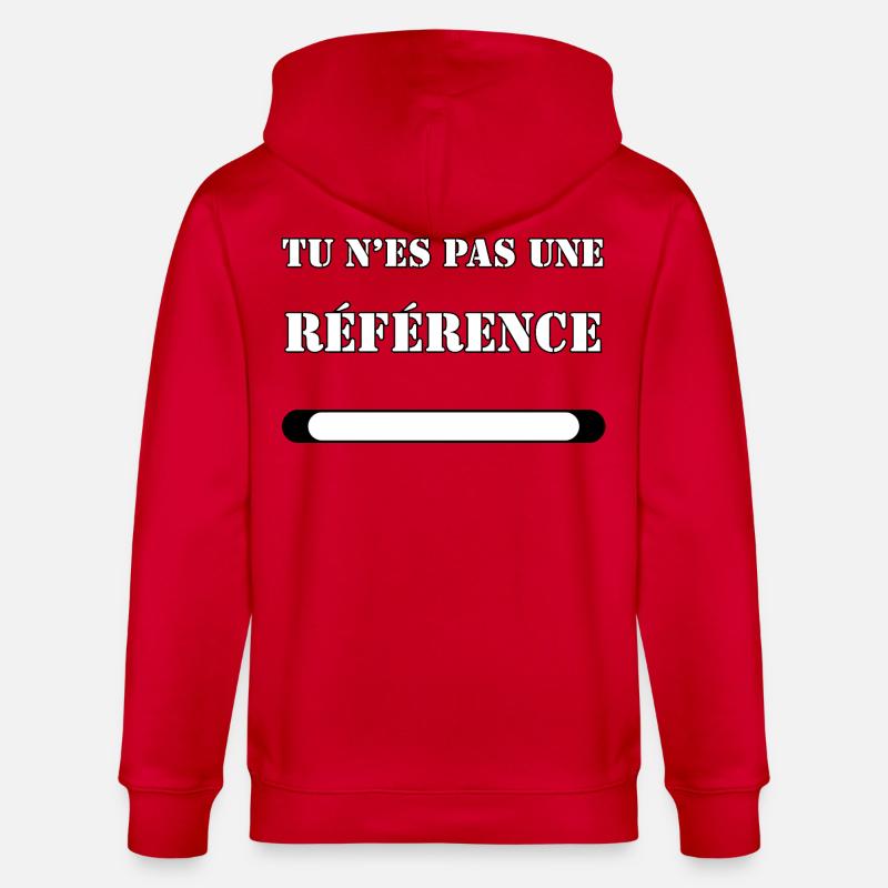 TU N’ES PAS UNE RÉFÉRENCE. - Veste à capuche bio CULTIVATOR Stanley/Stella Unisexe - rouge