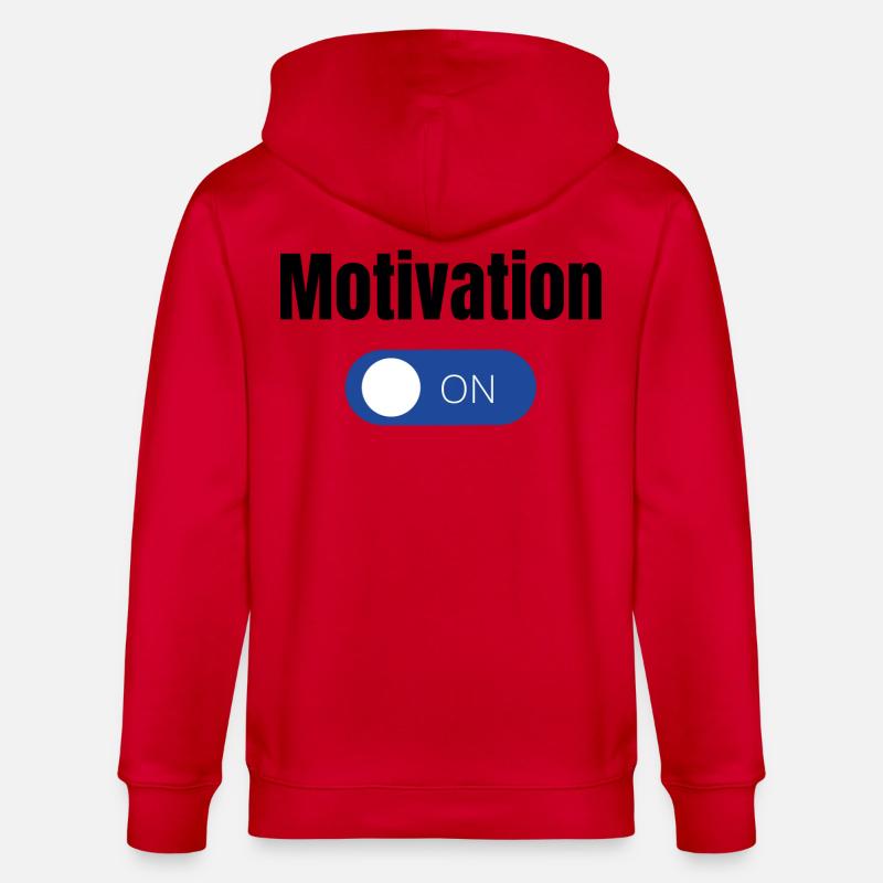 Einstellung Blauer EinAus Toggle  - Stanley/Stella Unisex Bio-Kapuzenjacke CULTIVATOR  - Rot