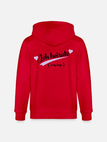 lustiger spruch - Stanley/Stella Unisex Bio-Kapuzenjacke CULTIVATOR  - Rot