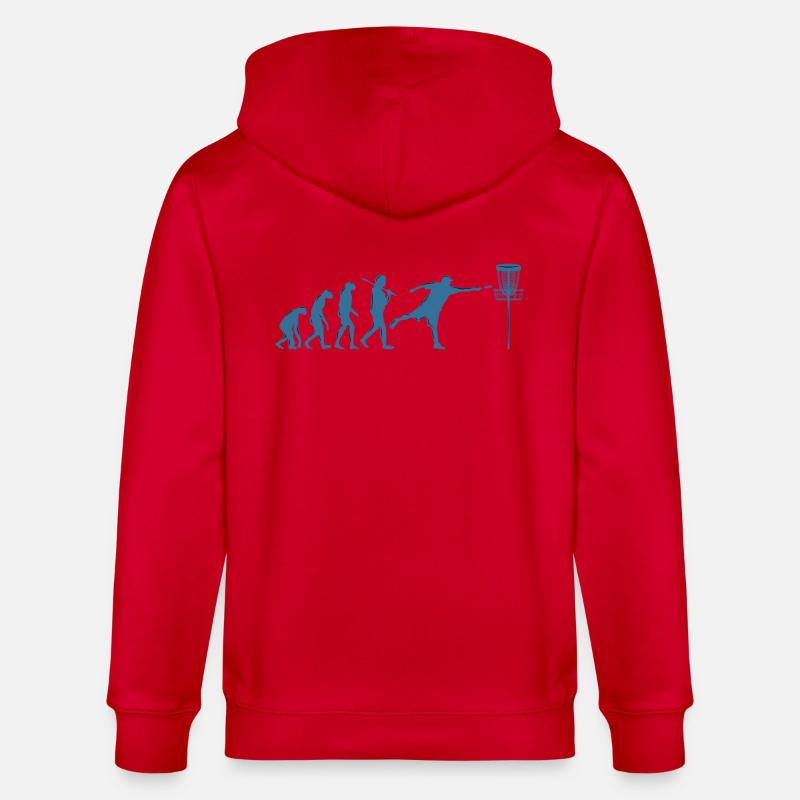 Disc Golf Evolution - Stanley/Stella Unisex Bio-Kapuzenjacke CULTIVATOR  - Rot