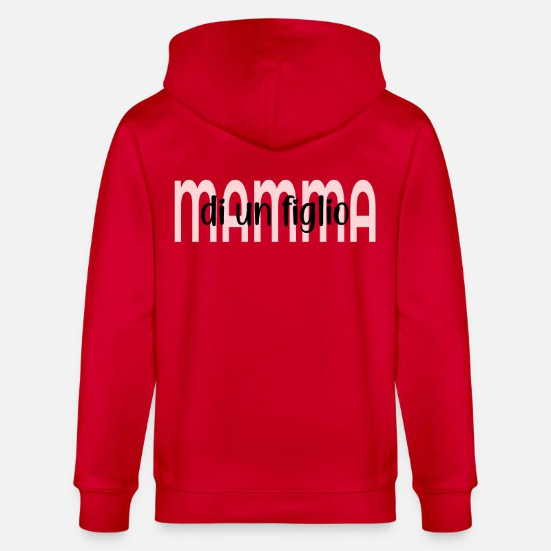 Mutter eines Kindes - Stanley/Stella Unisex Bio-Kapuzenjacke CULTIVATOR - Rot
