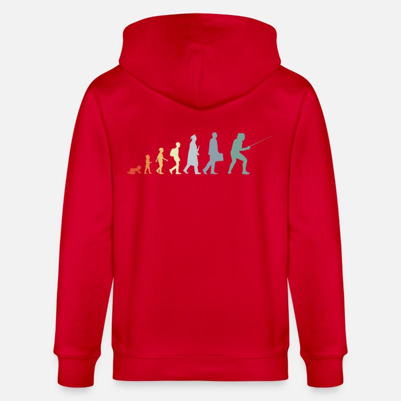 Fechter Evolution - Stanley/Stella Unisex Bio-Kapuzenjacke CULTIVATOR  - Rot