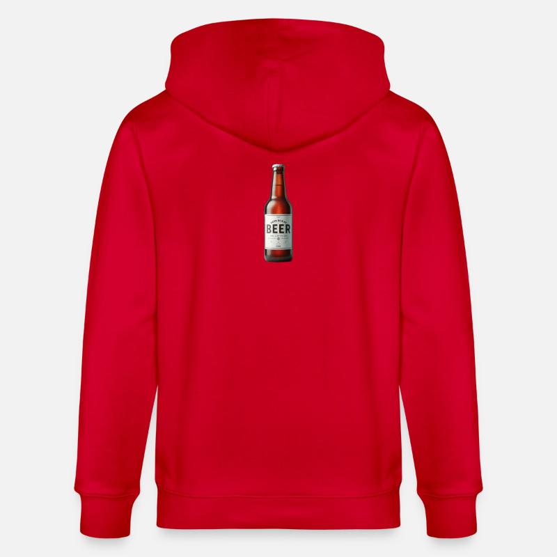 Bier - Stanley/Stella Unisex Bio-Kapuzenjacke CULTIVATOR  - Rot