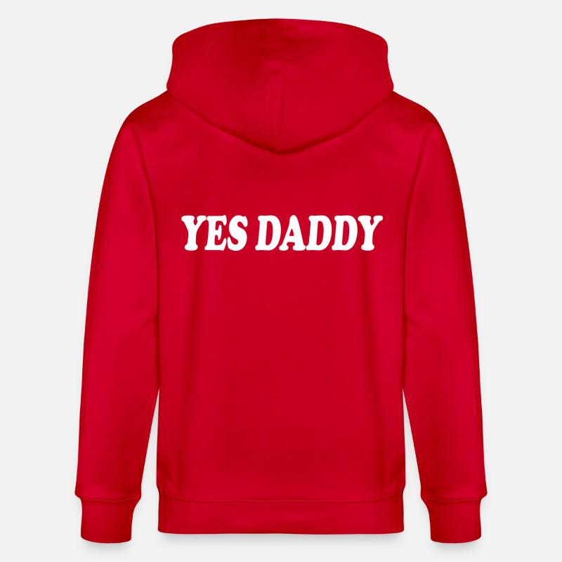 Yes daddy - Stanley/Stella Unisex Bio-Kapuzenjacke CULTIVATOR  - Rot