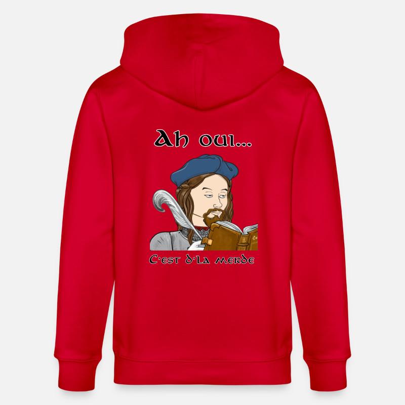 C'est d'là merde - Veste à capuche bio CULTIVATOR Stanley/Stella Unisexe - rouge