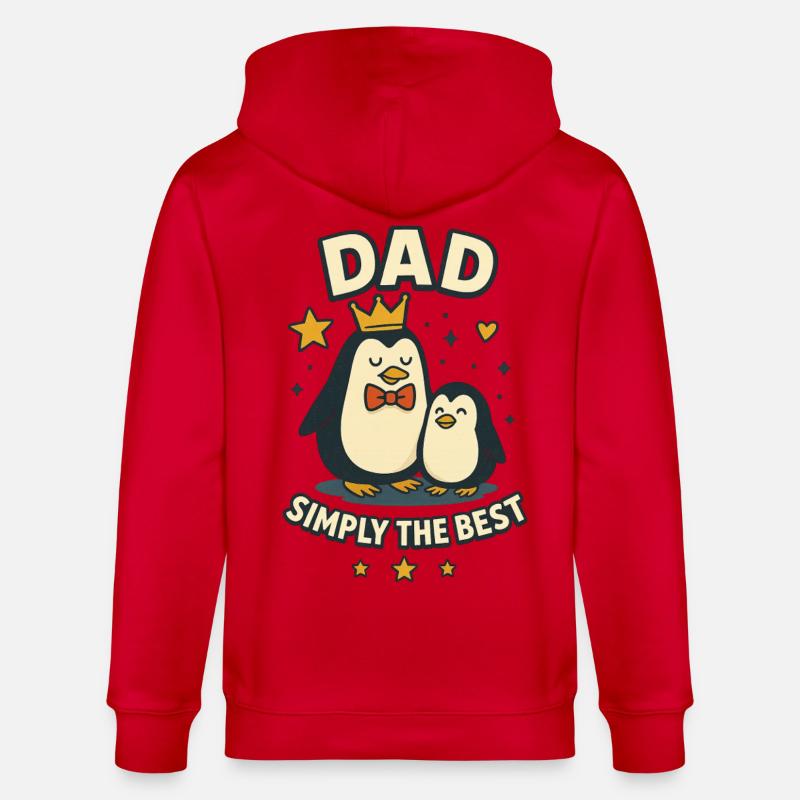 Papa, einfach der Beste - Stanley/Stella Unisex Bio-Kapuzenjacke CULTIVATOR  - Rot