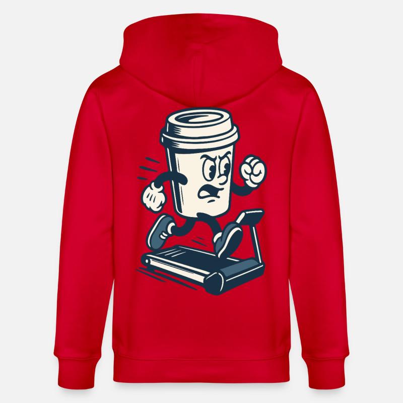 Tasse à café Sprint caféinée - Veste à capuche bio CULTIVATOR Stanley/Stella Unisexe - rouge