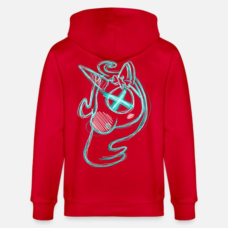 Uni vert mort - Veste à capuche bio CULTIVATOR Stanley/Stella Unisexe - rouge