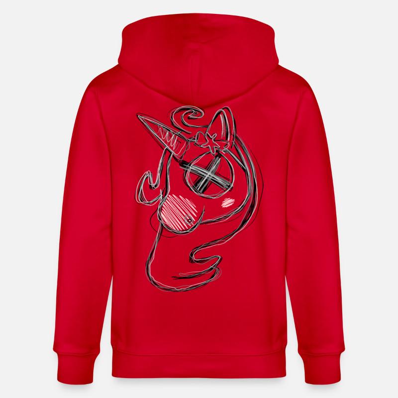 Totes Uni Grau - Stanley/Stella Unisex Bio-Kapuzenjacke CULTIVATOR - Rot