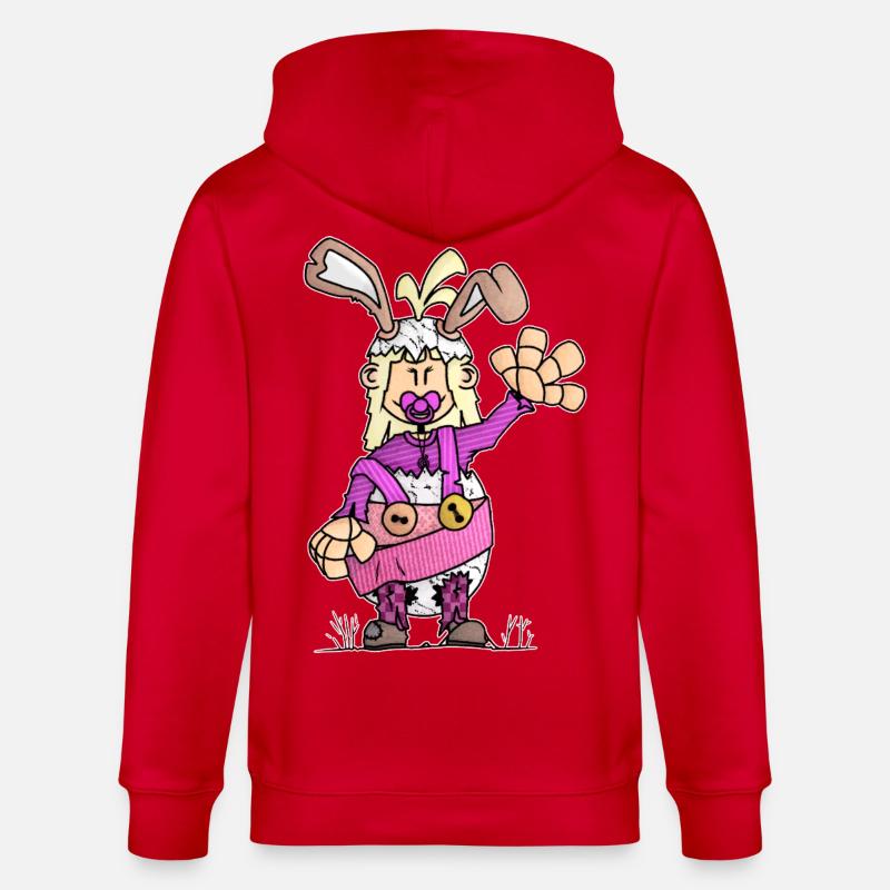 Tida - das Turbo-Pappe-Ei / - Stanley/Stella Unisex Bio-Kapuzenjacke CULTIVATOR  - Rot