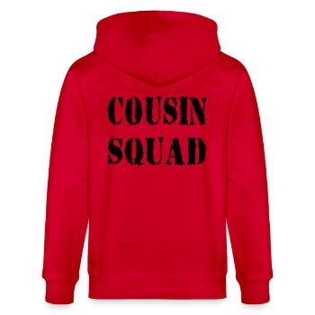 Cousin Squad - Veste à capuche bio CULTIVATOR Stanley/Stella Unisexe - rouge - Dos - Anna (173cm)