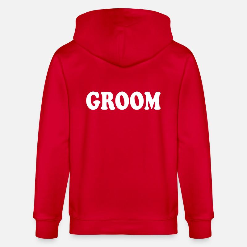 Groom - Stanley/Stella Unisex Bio-Kapuzenjacke CULTIVATOR  - Rot