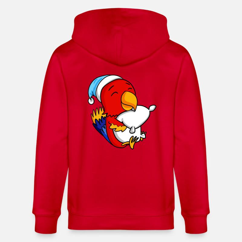 Perroquet Bébé - Veste à capuche bio CULTIVATOR Stanley/Stella Unisexe - rouge