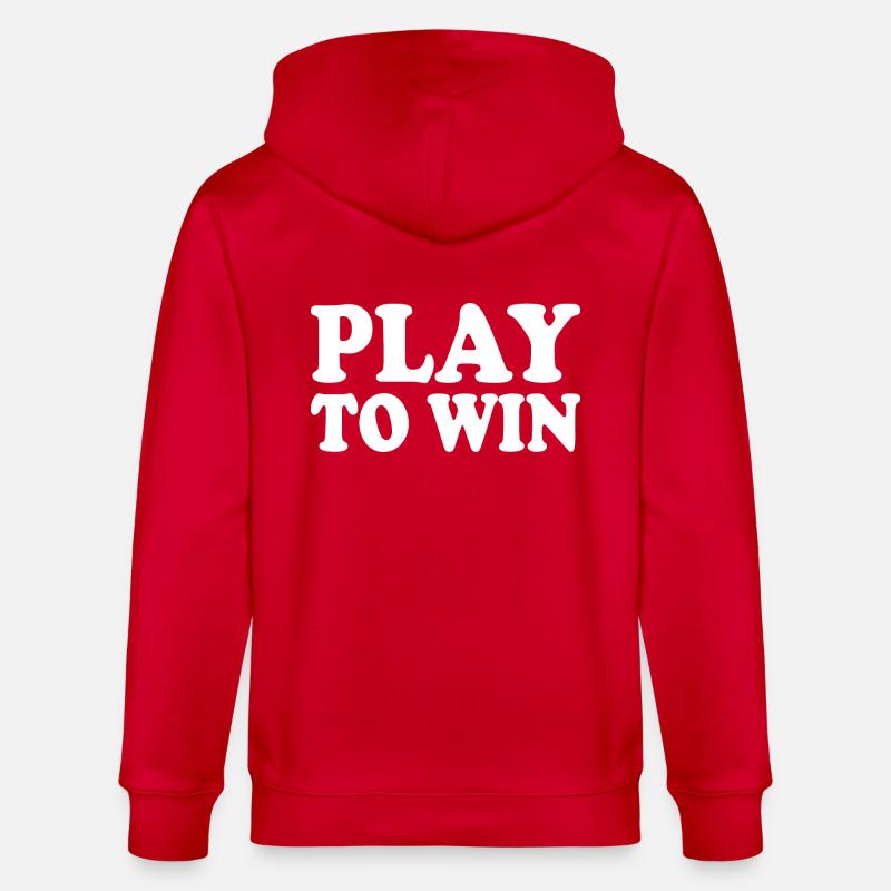 Play to win - Veste à capuche bio CULTIVATOR Stanley/Stella Unisexe - rouge
