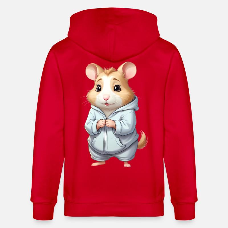 Cuddly Hero Hamster Pull à capuche - Veste à capuche bio CULTIVATOR Stanley/Stella Unisexe - rouge