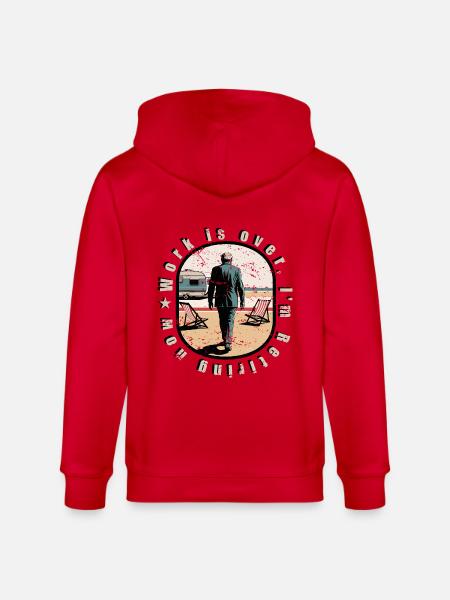 Rentner im Ruhestand - Stanley/Stella Unisex Bio-Kapuzenjacke CULTIVATOR  - Rot