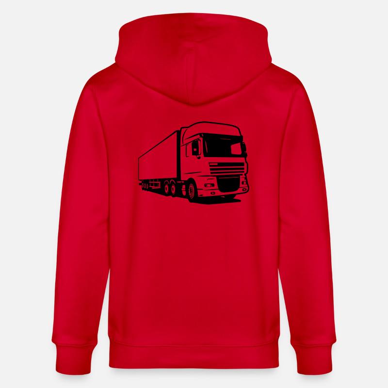 Robot de camion camion - Veste à capuche bio CULTIVATOR Stanley/Stella Unisexe - rouge