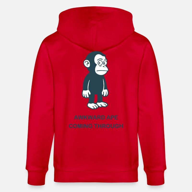 Introverti - Passer à travers - Veste à capuche bio CULTIVATOR Stanley/Stella Unisexe - rouge