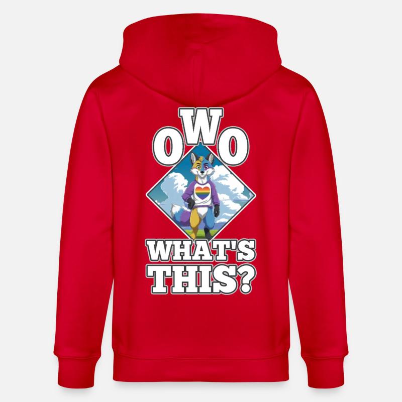 OwO Qu’est-ce que c’est ? - Veste à capuche bio CULTIVATOR Stanley/Stella Unisexe - rouge