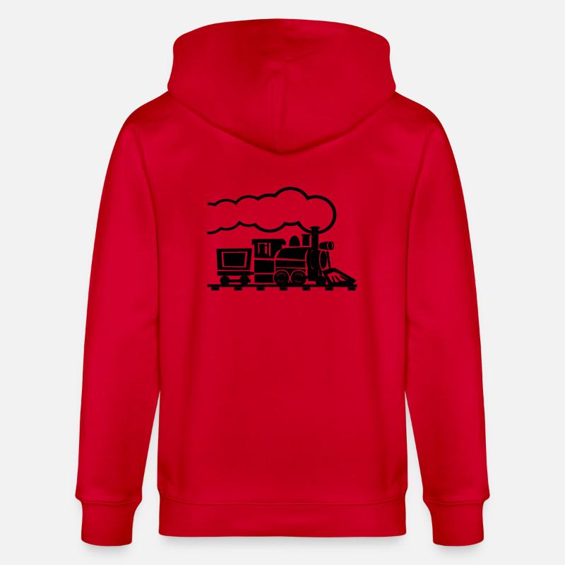 Alte Lok 2 - Stanley/Stella Unisex Bio-Kapuzenjacke CULTIVATOR  - Rot