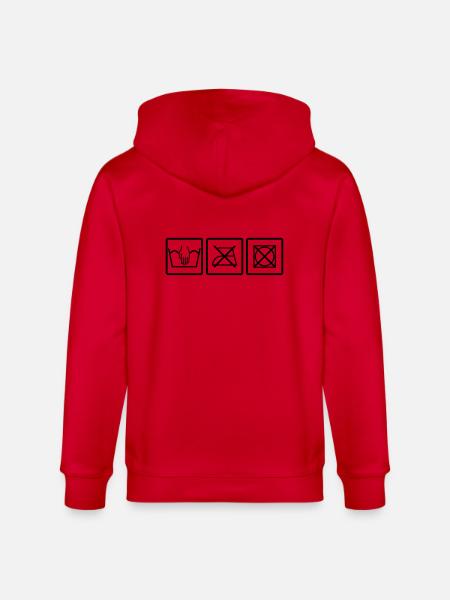 Handwäsche - Stanley/Stella Unisex Bio-Kapuzenjacke CULTIVATOR - Rot